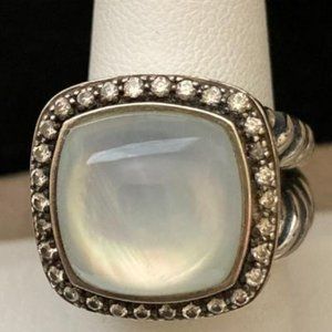 David Yurman Albion Moonstone Ice Diamond Ring